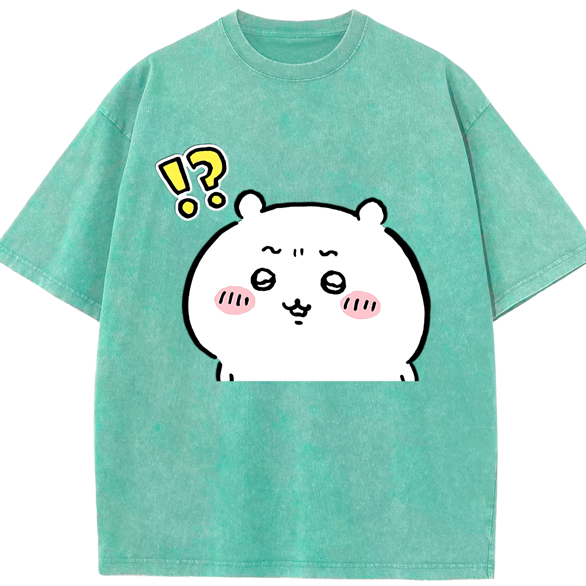 （画像用） ちいかわ ちいかわ Chii-kawa chiikawa 綿100% ヴィンテージ風 半袖Tシャツ（フロントプリント）